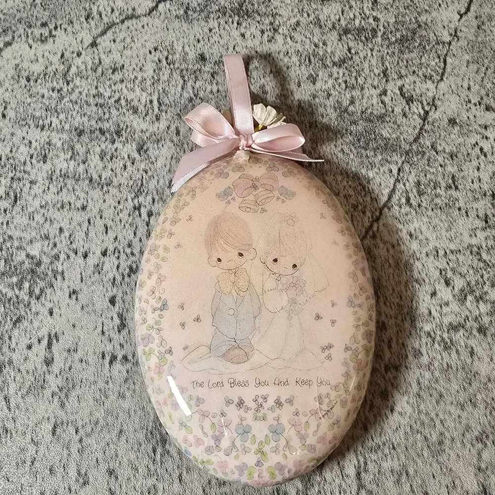 PRECIOUS MOMENTS ORNAMENT WEDDING MARRIAGE LORD BLESS YOU AND KEEP YOU ENESCO